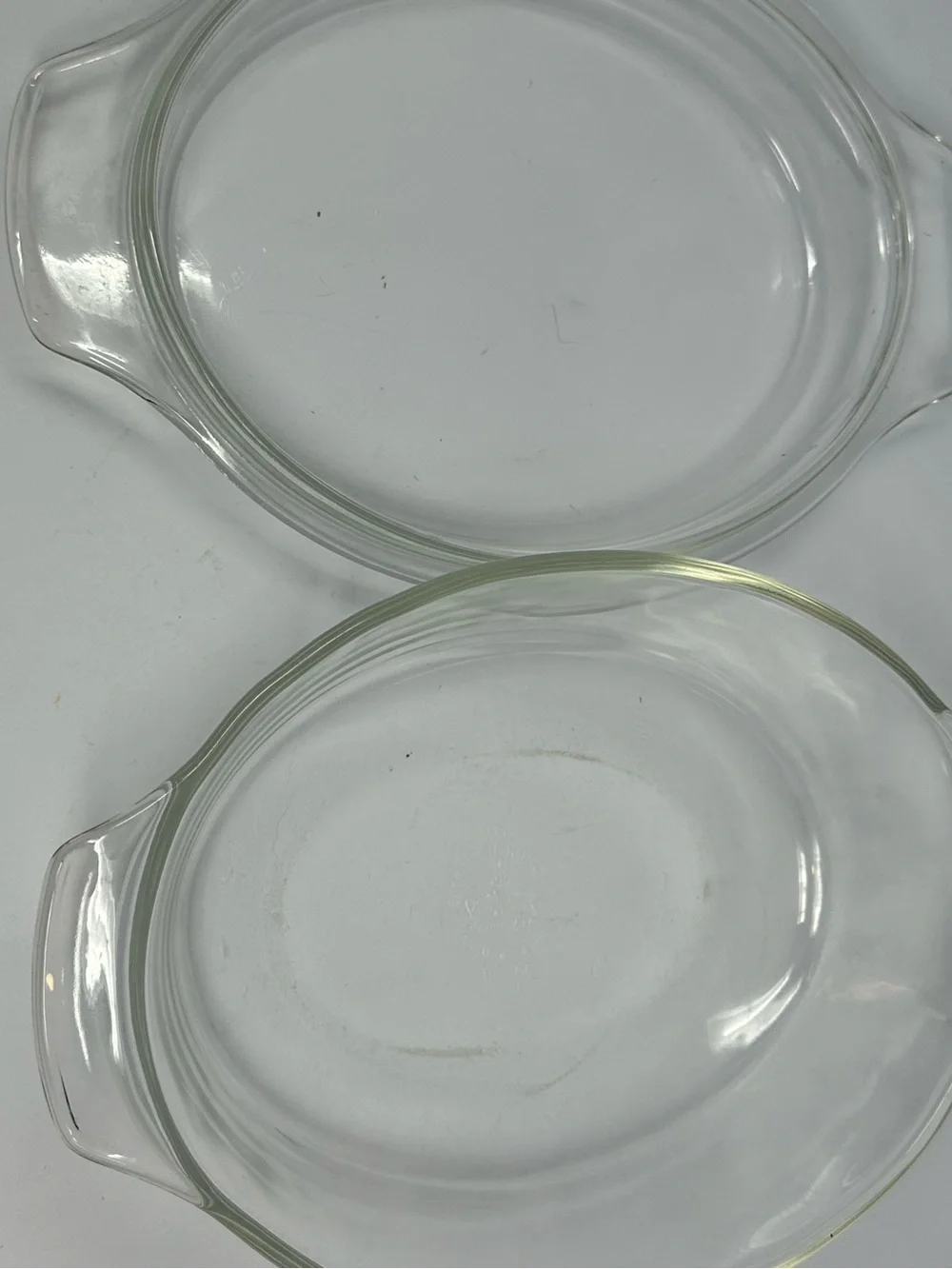 Vintage FIRE KING Anchor Hocking Clear Oval Dish with Lid #433 Casserole 1.5 Qt